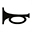 Symbole montrant, en silhouette, une trompette.