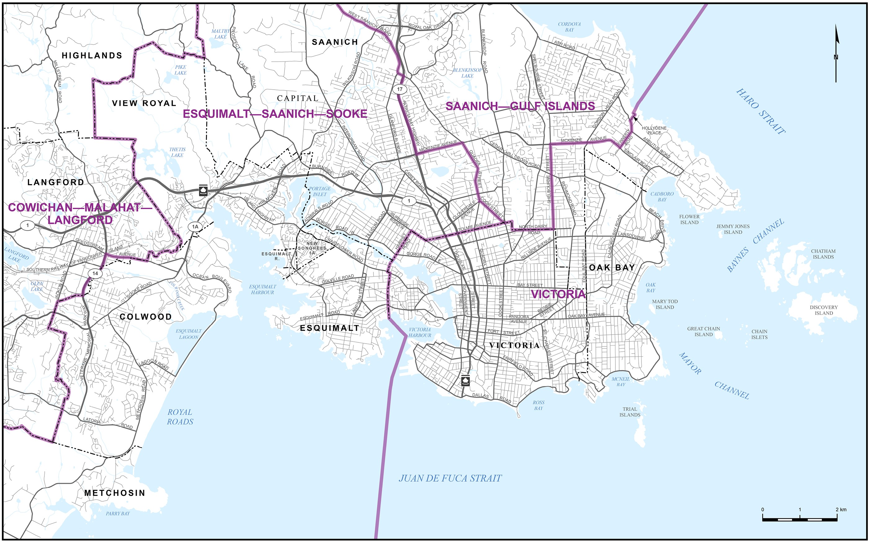 Carte 13 — Ville de Victoria et ses environs