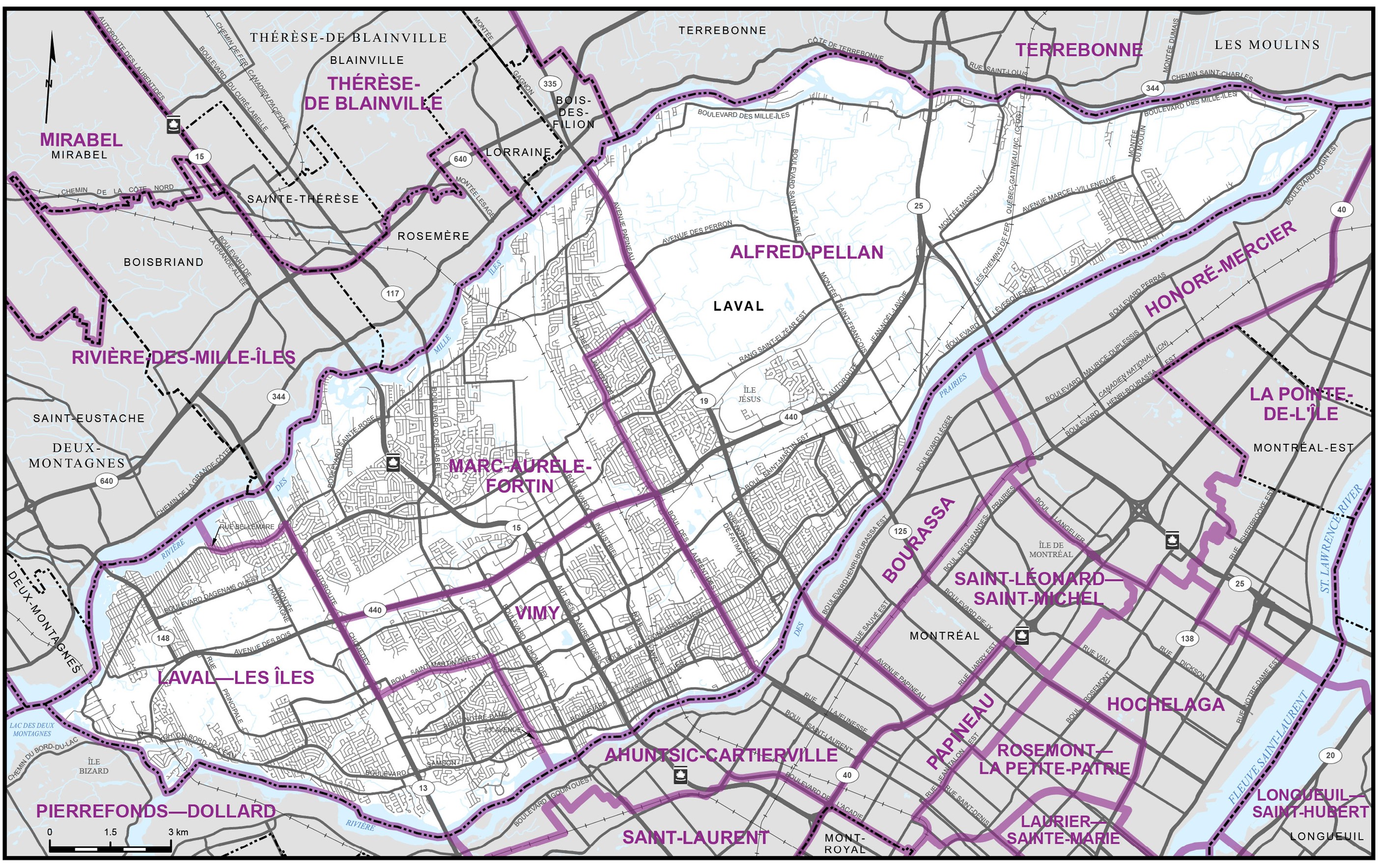 Carte 8 - Ville de Laval
