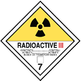 Classe 7, Matières radioactives Catégorie III — jaune