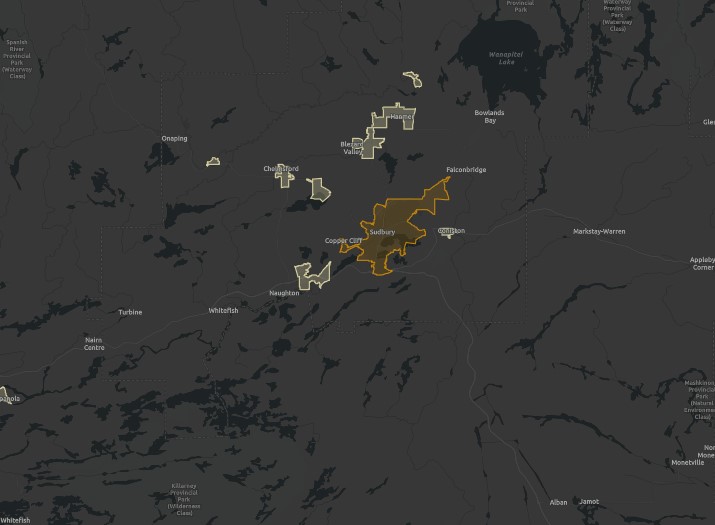 Figure 4: Sudbury, Ontario — Revised definition – Text version below the image